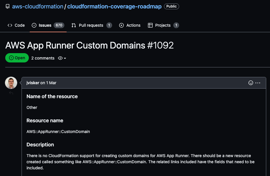 AWS CDK で AWS App Runner